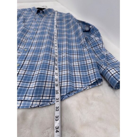 Vineyard vines Men's Size XL Performance Classic Fit Tucker Shirt Blue *Stain* - Picture 5 of 11